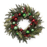 Mixed pine ornament and pincone wreath 28"d