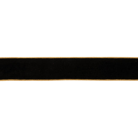 Black wired ribbon (set of 2)