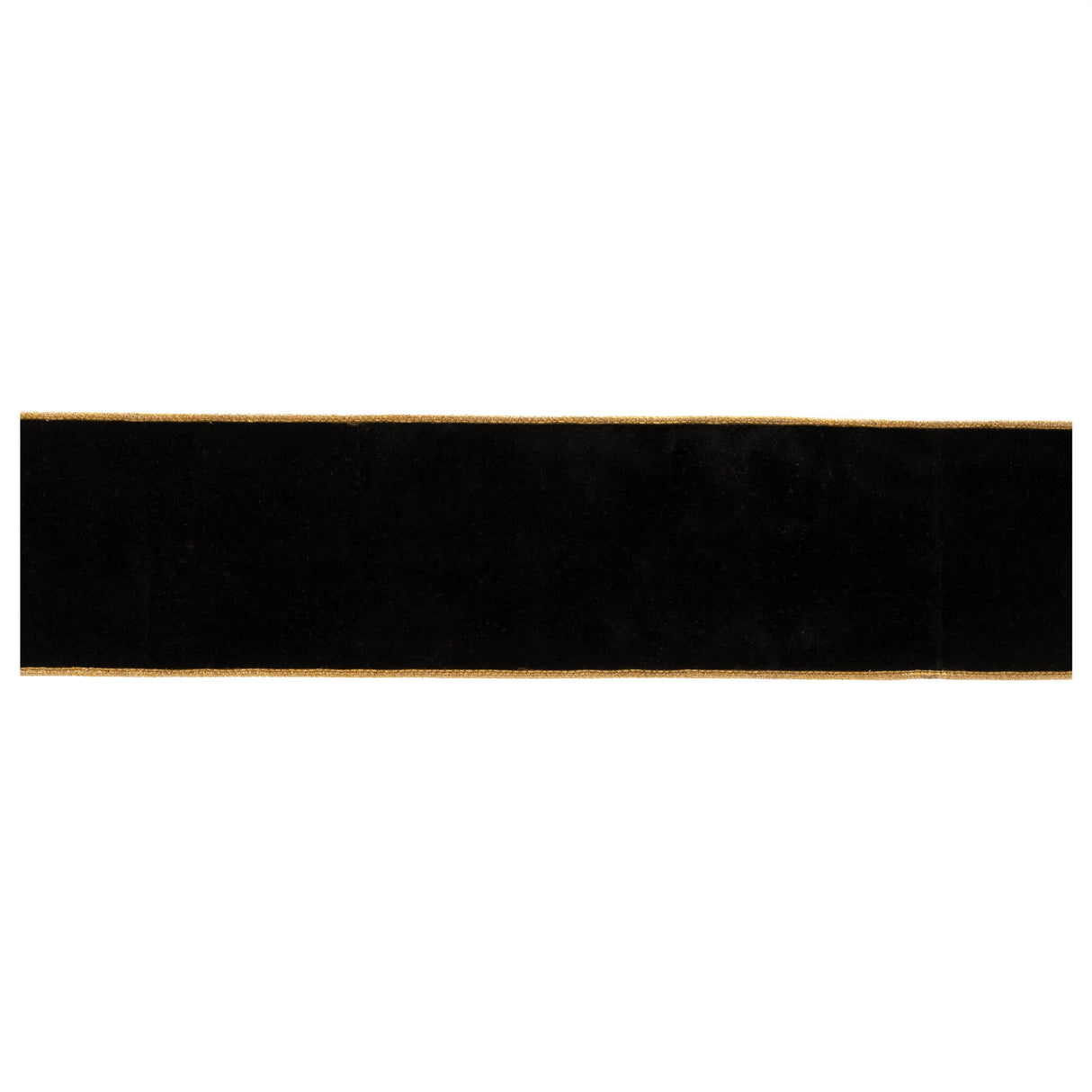 Black wired ribbon 4" x 10 yds.