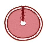 Peppermint striped tree skirt 48"d