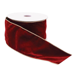 Red Wired Ribbon 4" x 10 Yds.