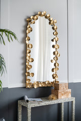 51.5'-x-29'-Full-Length-Arched-Wall-Mirror-with-Golden-Leaf-Accents,-Decorative-Mirror-for-Living-Room-Bedroom-Mirrors
