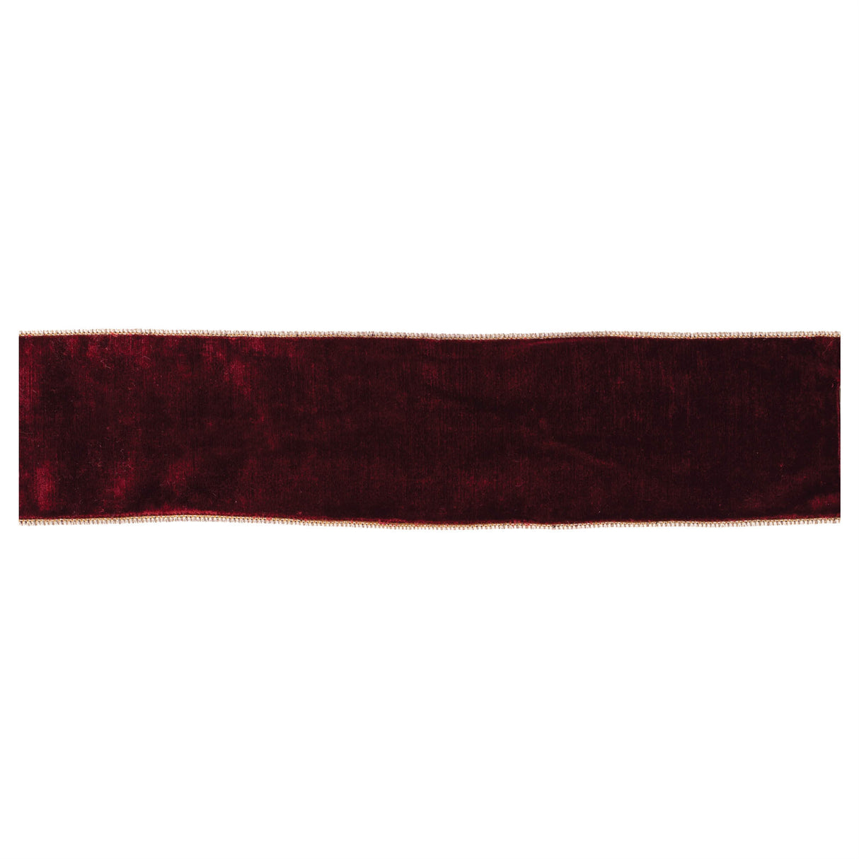 Red wired ribbon 4" x 10 yds.