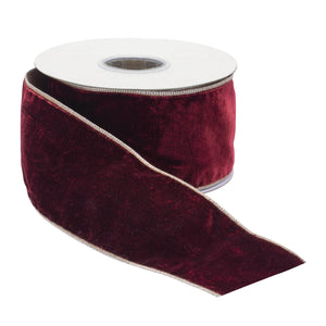 Red Wired Ribbon 4" x 10 Yds.