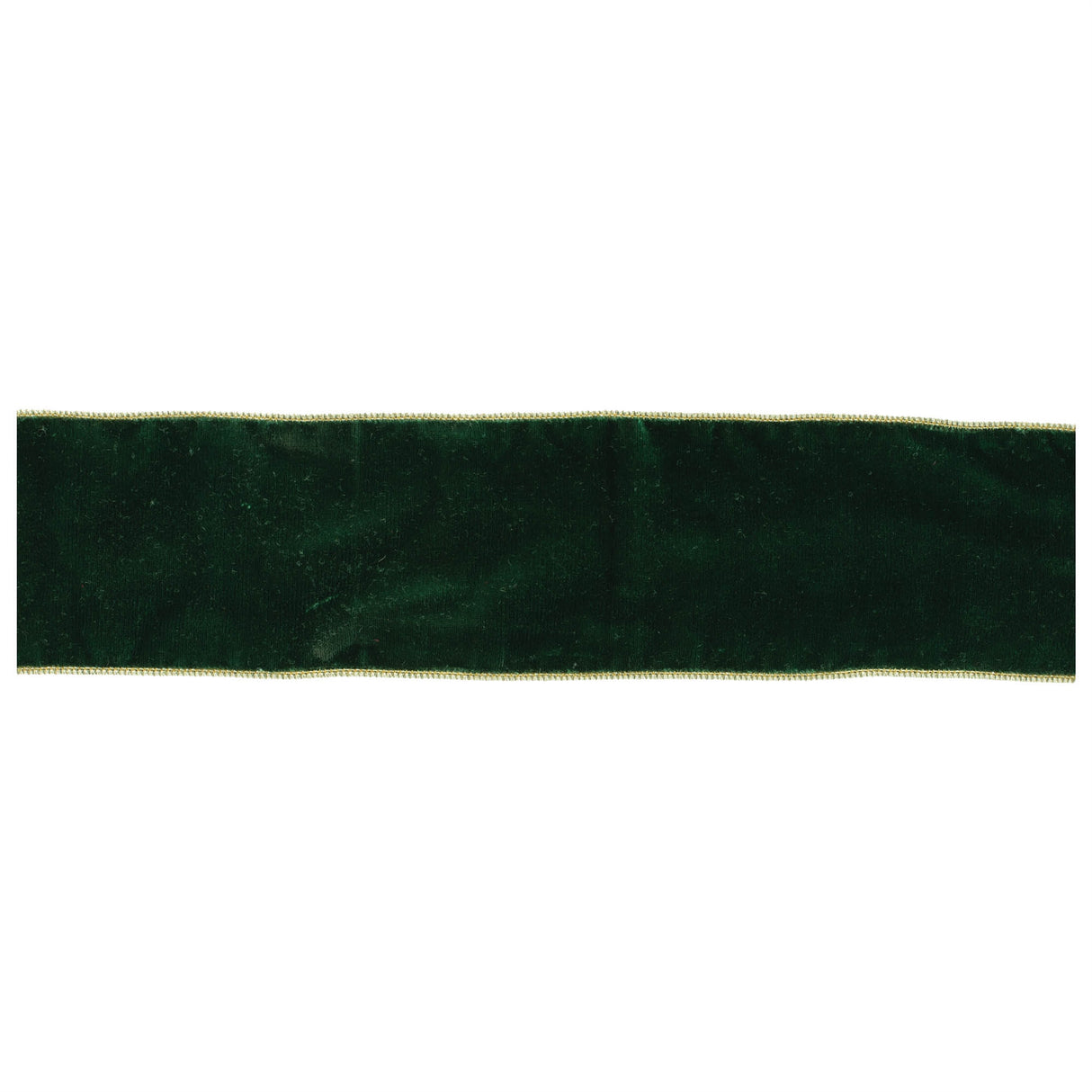 Green wired ribbon 4" x 10 yds.