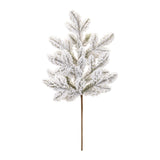 Flocked pine spray (set of 6)