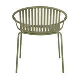 Patio Dining Chairs Stackable Chairs with Breathable Design (Set of 2)