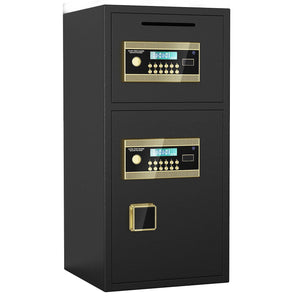 Large Double Door Coin Operated Safe, Digital Security Safe With Fireproof And Waterproof Bag