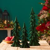 Velvet pine tree (set of 3)