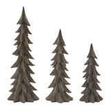 Velvet pine tree (set of 3)