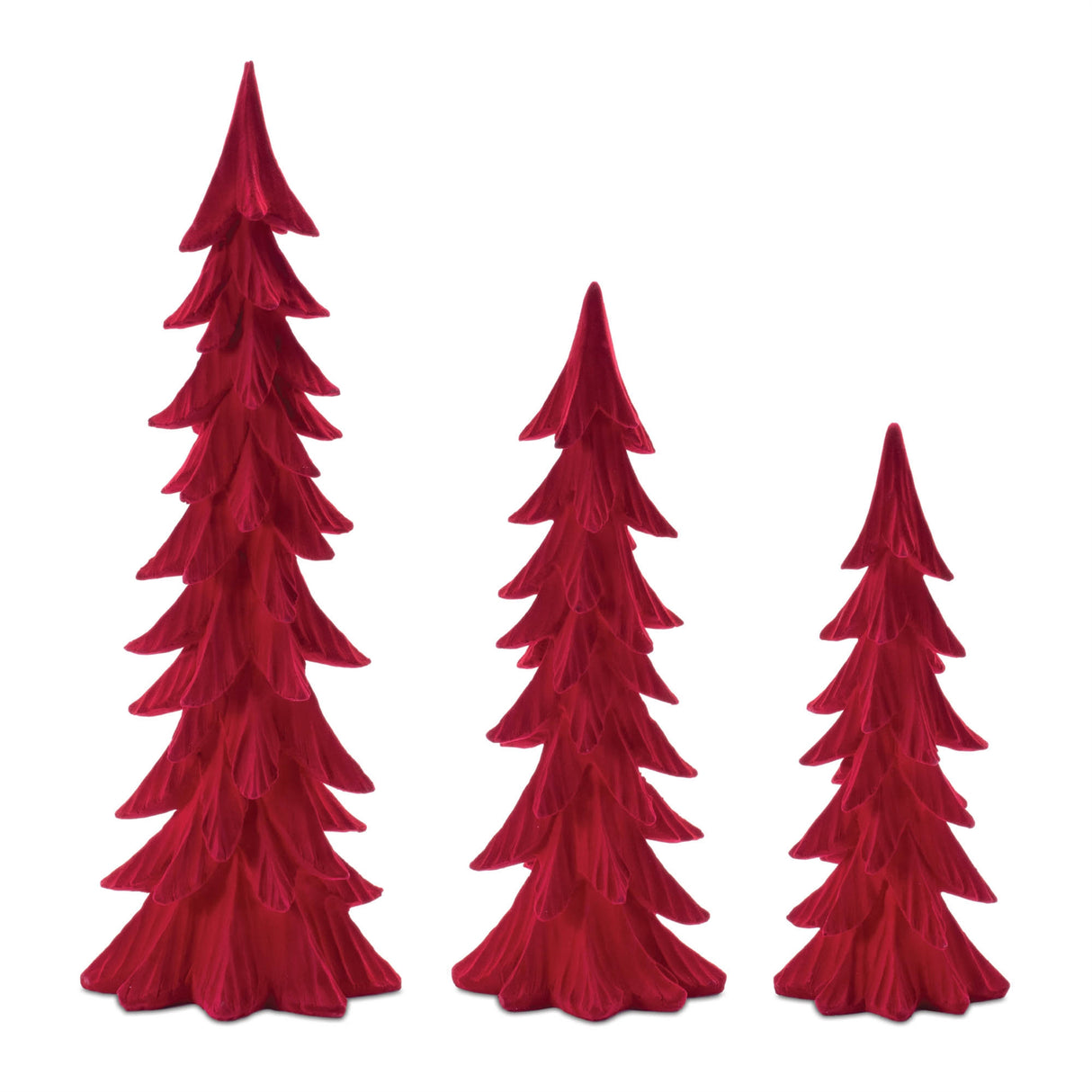 Velvet pine tree (set of 3)