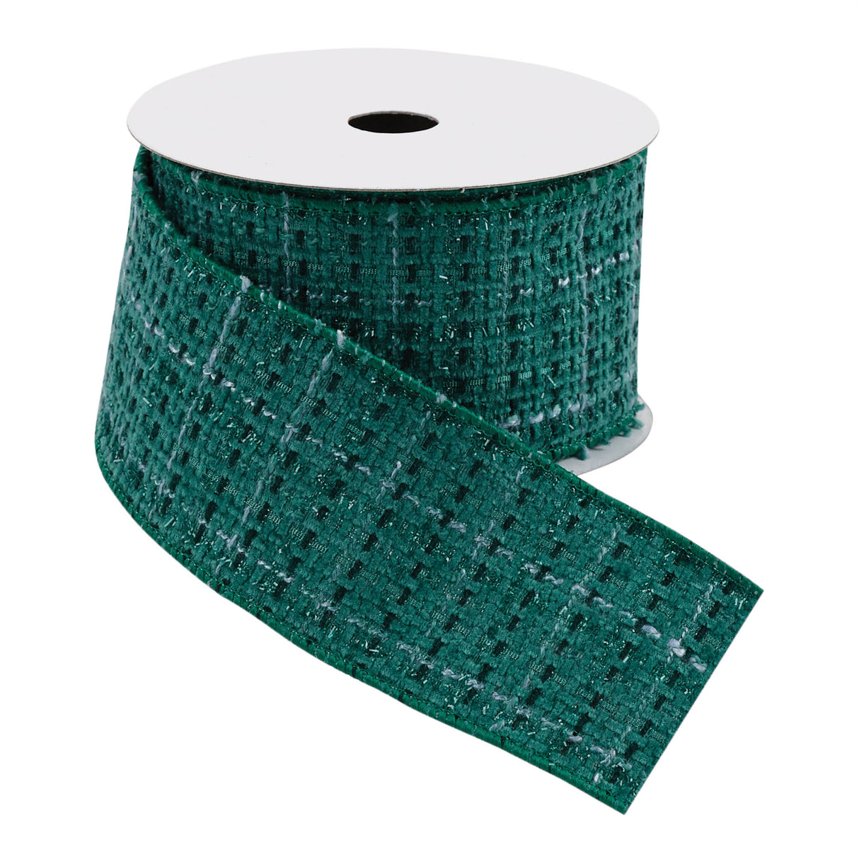 Tattersall plaid wired ribbon 2.5" x 5 yds.