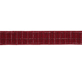 Tattersall plaid wired ribbon 2.5" x 5 yds.