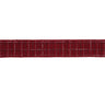 Tattersall plaid wired ribbon 2.5" x 5 yds.