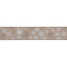 Snowflake print wired ribbon 2.5" x 10 yds.