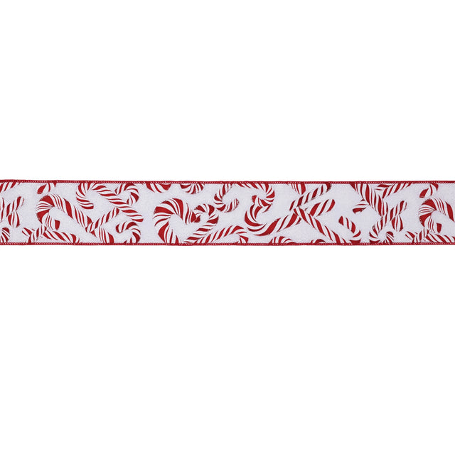 Candy-cane-print-wired-ribbon-(set-of-2)-Ribbons-&-Trim