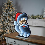 Santa head ekkolight 24"h