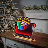 Santa's sleigh ekkolight 17"l