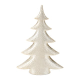 Porcelain shimmer pine tree (set of 2)