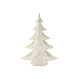 Porcelain shimmer pine tree (set of 2)