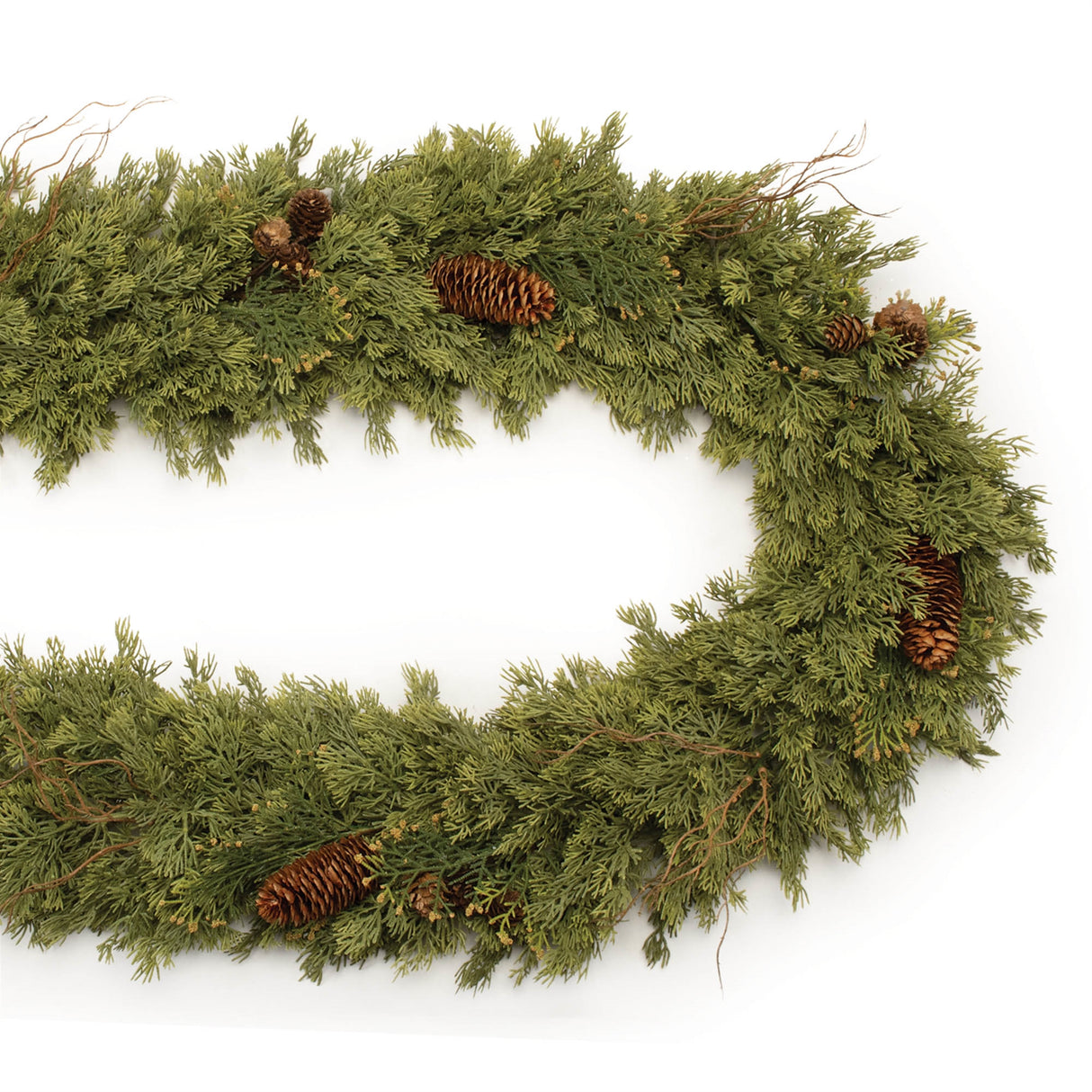 Pine and pinecone garland 5.5'l