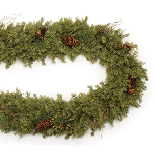Pine and Pinecone Garland 5.5'L