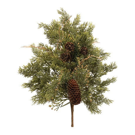 Pine and pinecones spray (set of 6)