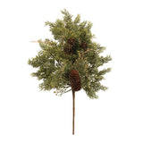 Pine and pinecones spray (set of 6)