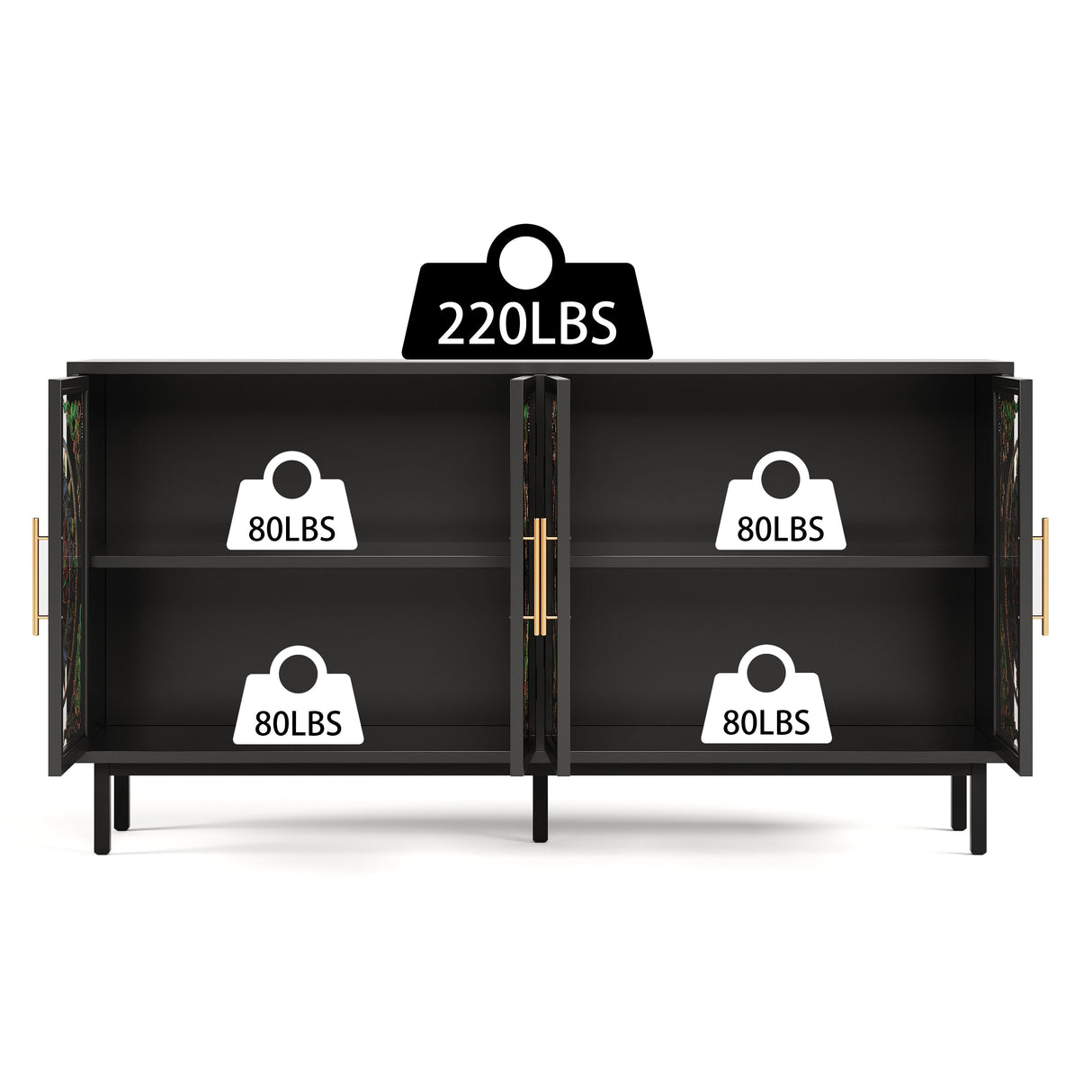 Decorative Cabinet with 4 Doors