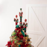 Metal triple tree topper platform 36"h