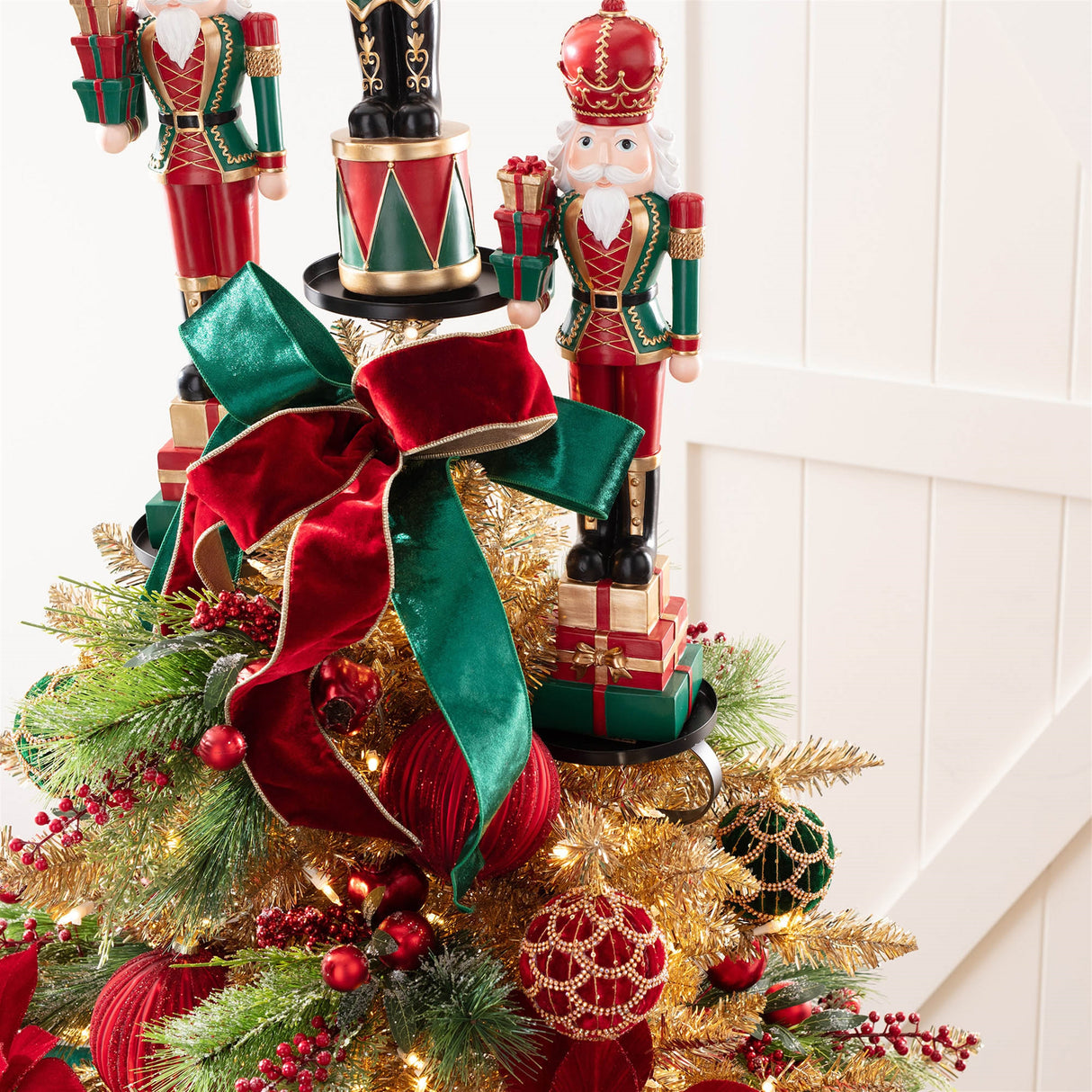 Metal triple tree topper platform 36"h