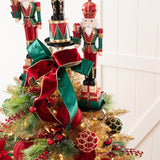 Metal triple tree topper platform 36"h