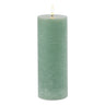 Fia wick green pillar candle (set of 2)