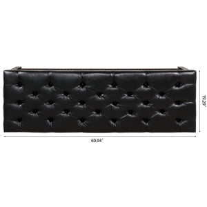 Bedroom End Of Bed Bench Tufted Upholstered End Of Bed Bench End Of Bed Entrance Shoe Bench With Nailhead Trim And Shelf Bedroom Upholstered Bench Living Room Shoe Rack Footstool