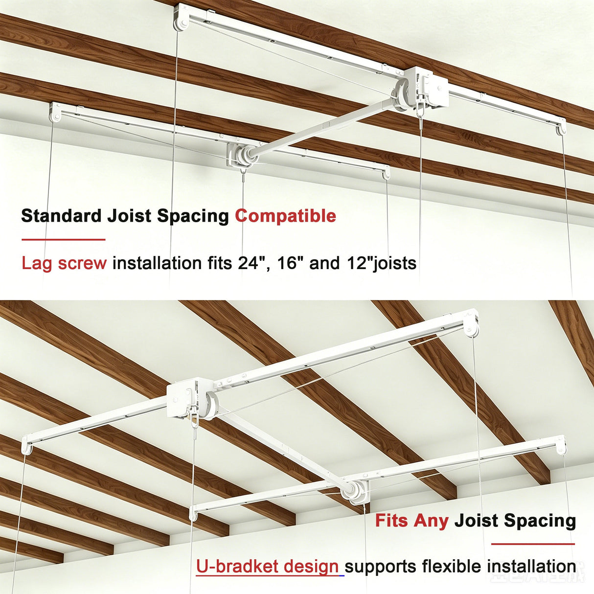 Overhead Garage Storage Rack - 4x8 FT