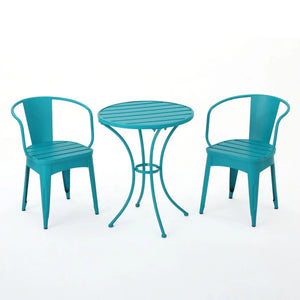 Colmar - 3 Piece Metal Outdoor Set