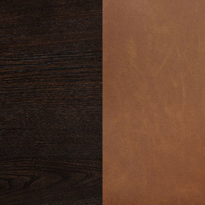 Tegan Faux Leather Upholstered Counter Height Chair Cognac (Set of 2)