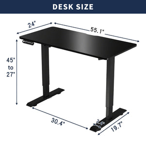 Polaris Electric Standing Desk - 55"×24"