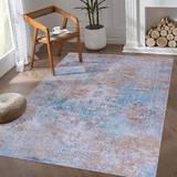 Naar area rug 3x5, washable rug, low-pile, non-slip, non-shedding, foldable, kid & pet friendly - area rugs for living room, bedroom, kitchen, dining room rug - perfect gifts, (yellow, 3' x 5')