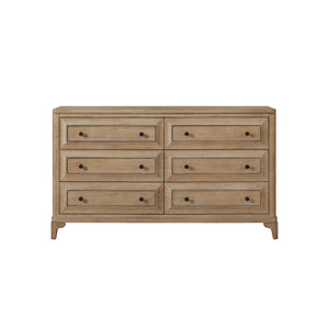 6 Drawer Dresser - Sand - Wood