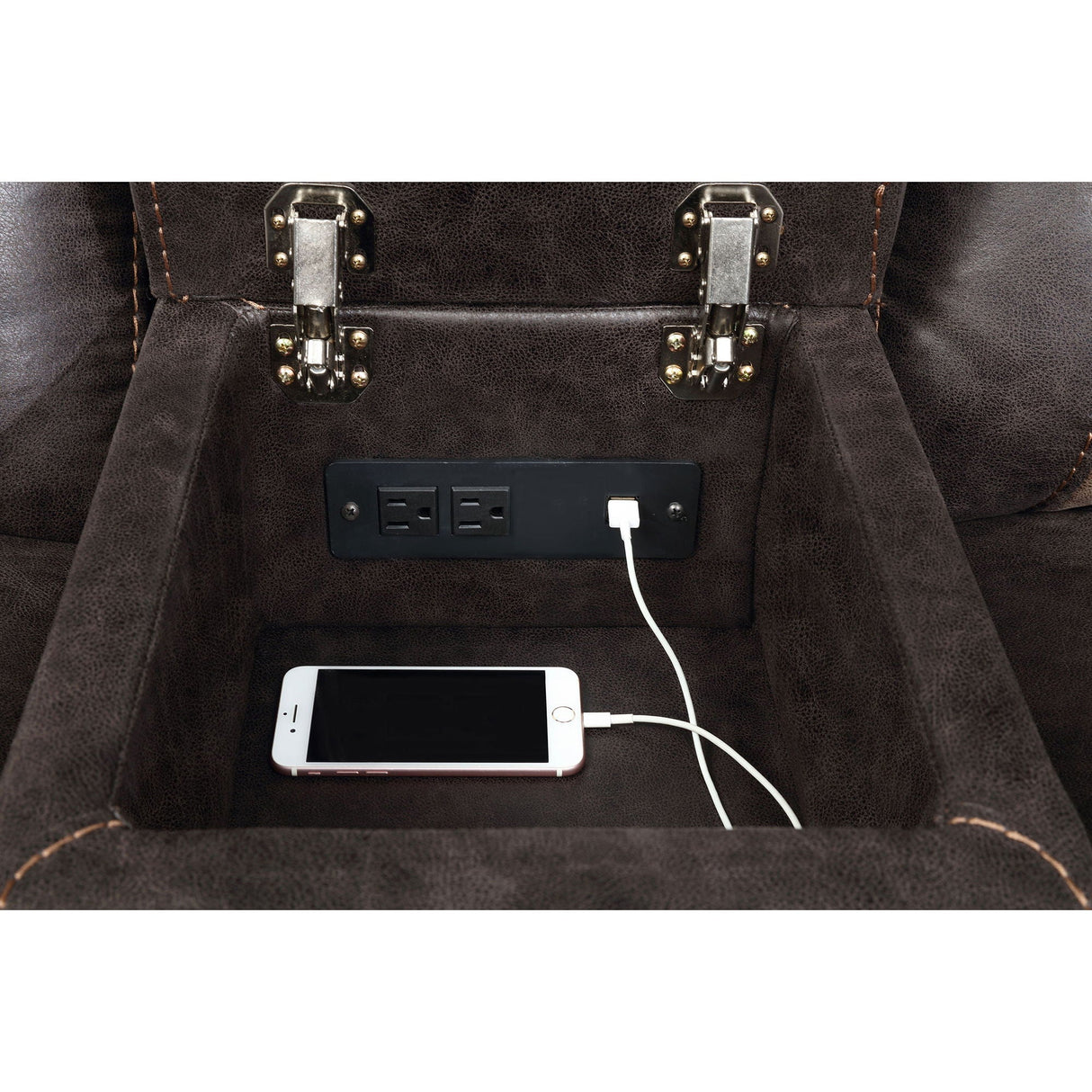 Brazelton - Glider Loveseat With Console