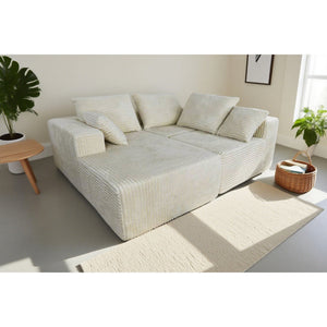 Corner Combination Sofa Sectional Couch With Soft Fabric