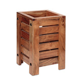 Natural Mango Wood Box Planter (Set of 2)
