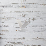 Hanging wood sea bird décor 37"h