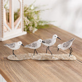 Sea birds on branch figurine (set of 2)