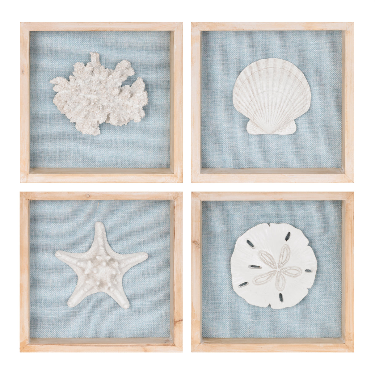 Framed-beach-wall-plaque-(set-of-4)-Wall-Art