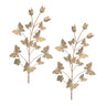 Iron-Butterfly-and-Floral-Garden-Stake-(Set-of-2)-Garden-Decor