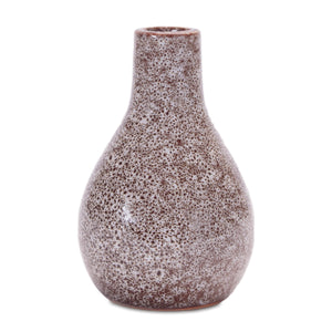 Speckled ceramic bottle vase (set of 2)