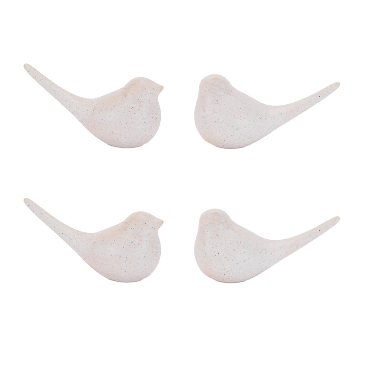 Ceramic Bird Figurine (Set of 4)