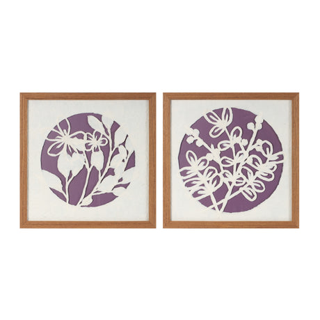 Framed-floral-wall-art-under-glass-(set-of-2)-Wall-Art